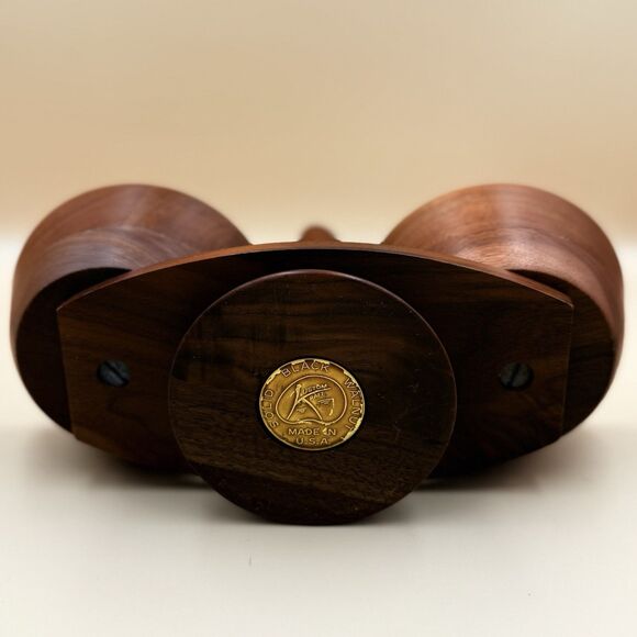 Vintage Kustom Kraft Solid Walnut Dip Set - MCM Snack Server USA - Picture 7 of 13